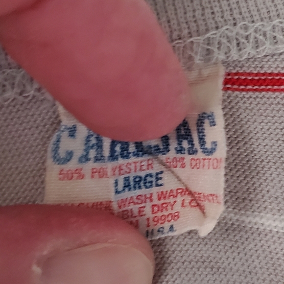 Vintage 1970s Men's Striped Tank Top. Large (please see measurements) 🇺🇸 50/50 - Picture 5 of 10